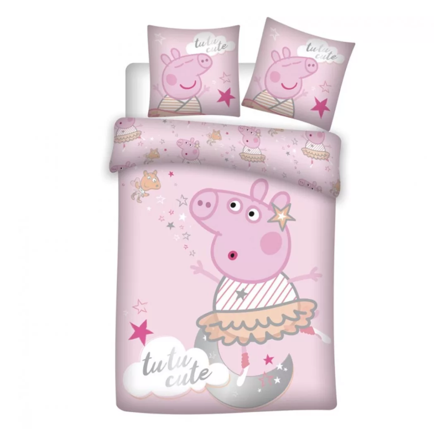 Posteľné obliečky Peppa Pig Tutu