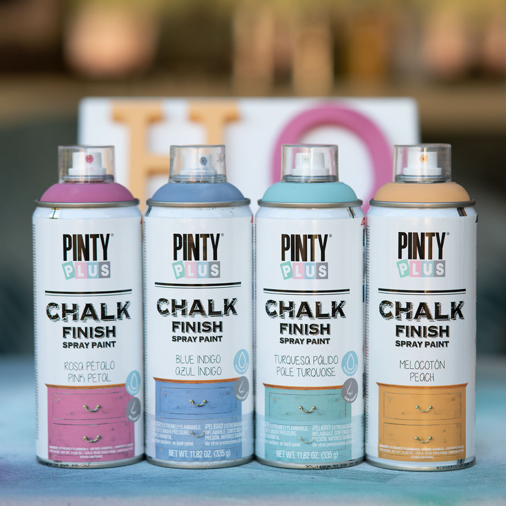 DIY Chalk Spray Paint Small End Table 