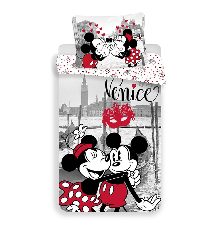 Posteľné obliečky Mickey a Minnie v Benátkach